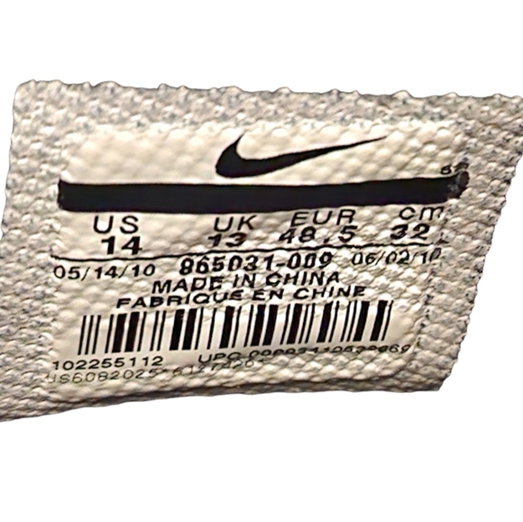 Nike Triple Black Air Max ACG Goadme Leather Shoe-Boots - Size 14 - Picture 8 of 8